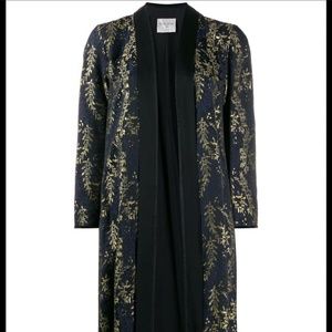 Forte Forte Gipsy Gold Jacquard Coat- Notte